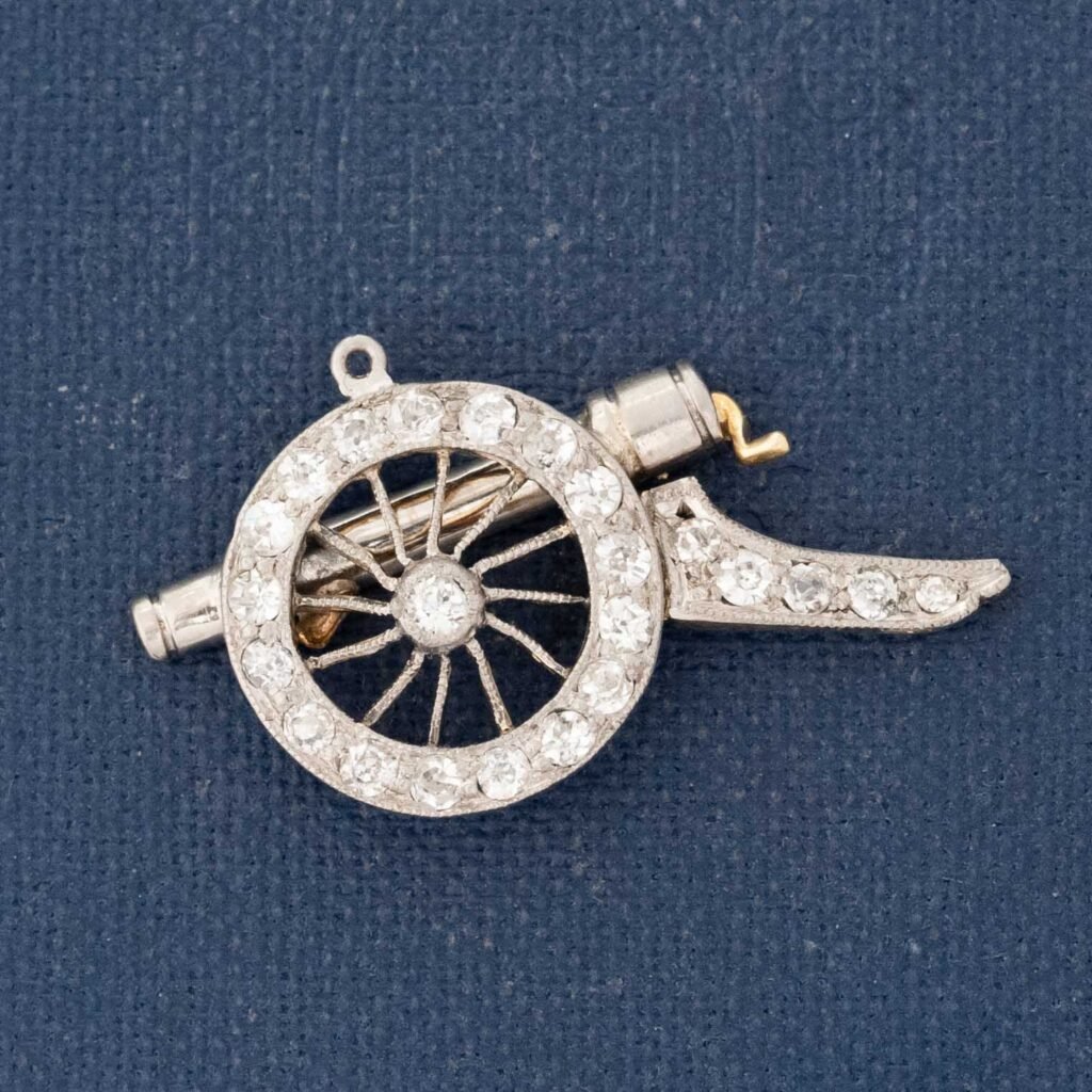 Antique Single Cut Diamond Cannon Charm