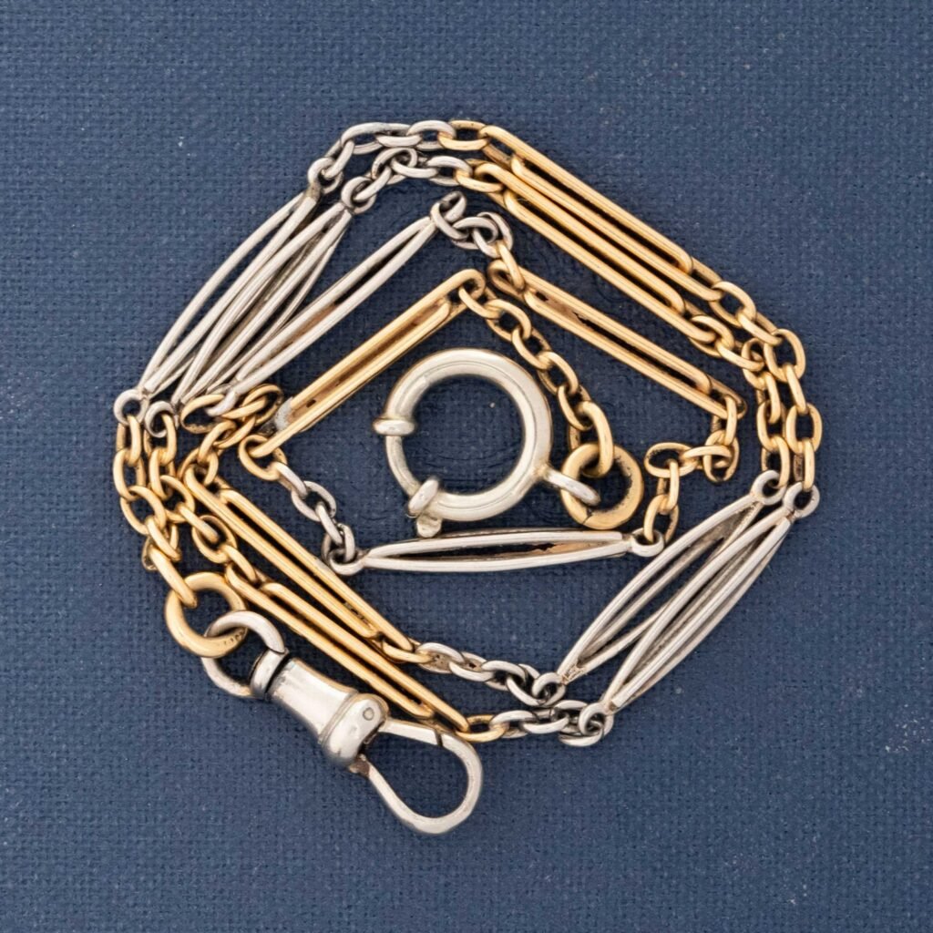 Antique Two-Tone Fancy Link Chain