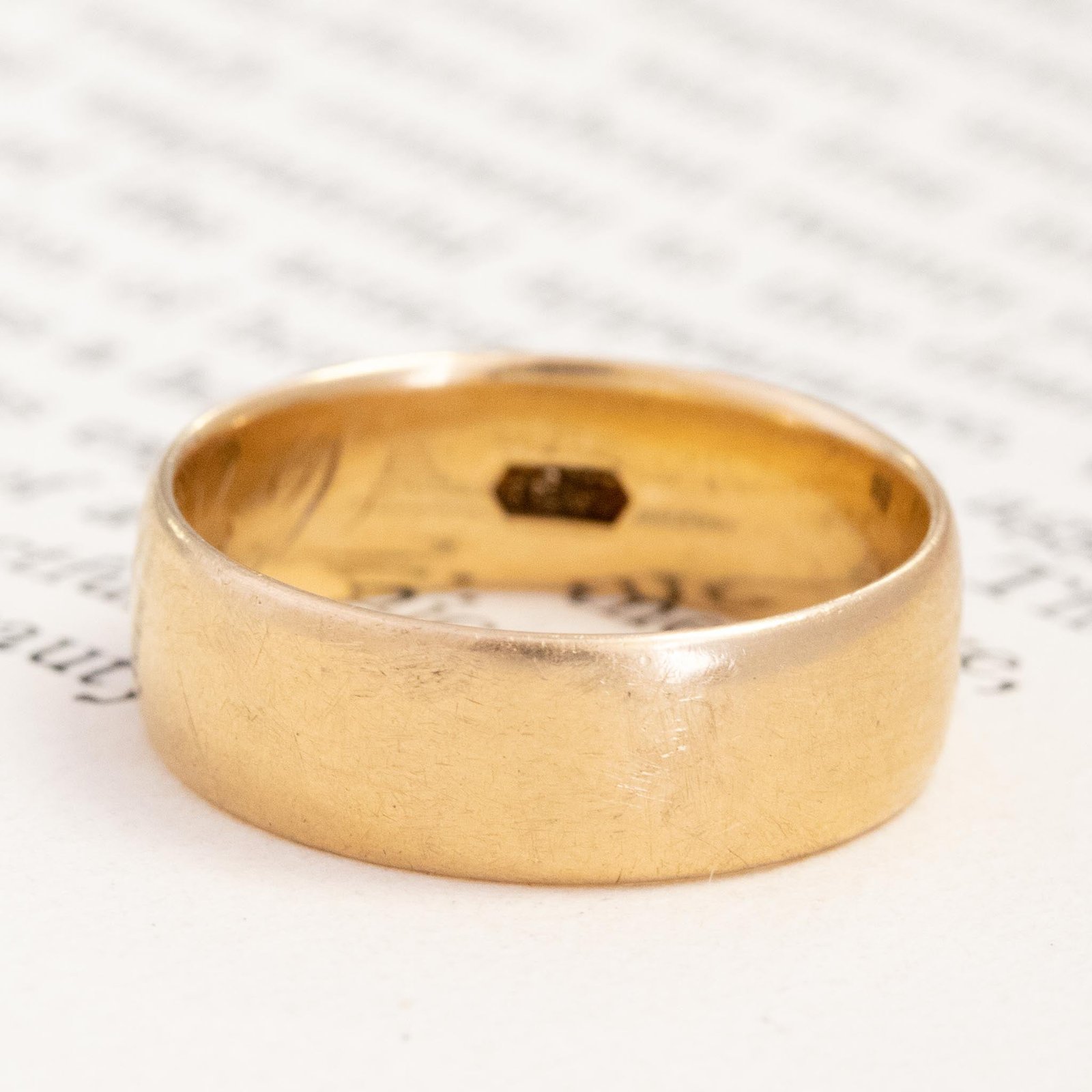 Antique Wedding Band, 6.25mm - Image 4
