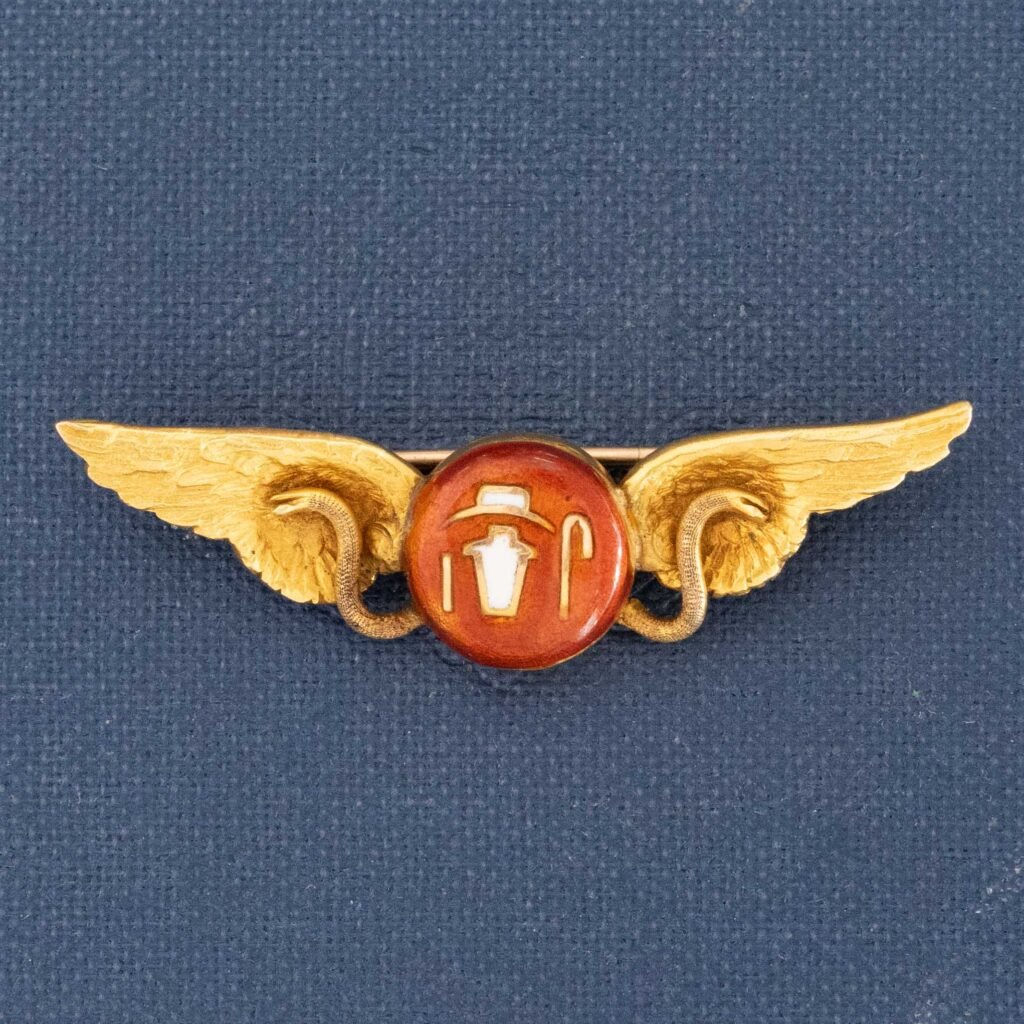 Antique Winged Serpent Brooch circa 1927