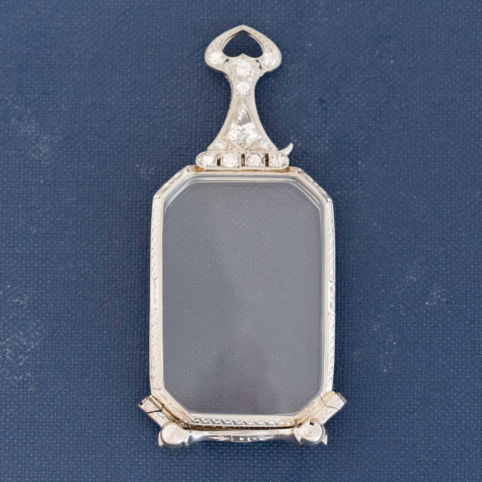 Art Deco Diamond Opera Lorgnette Folding Glasses - Image 2