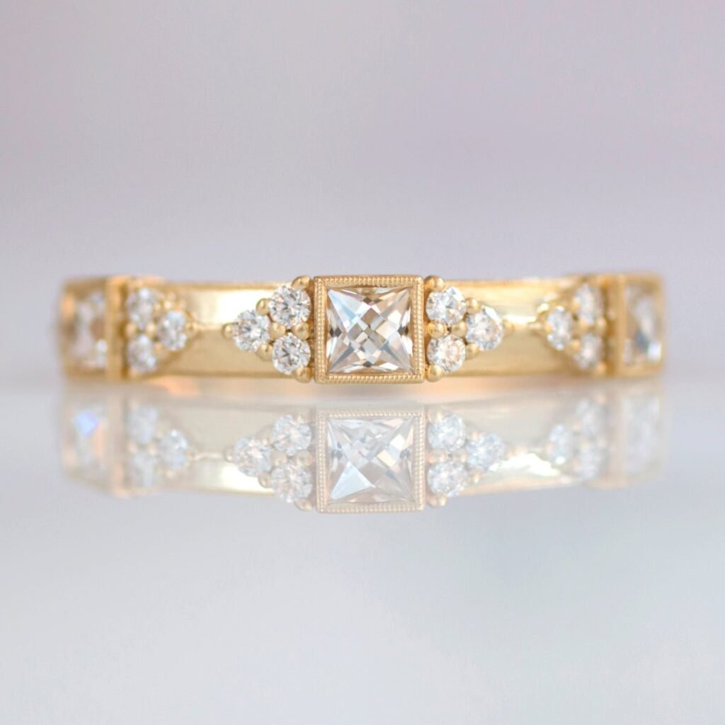 .74ctw Cordelia Wedding Band Ring, by Erika Winters