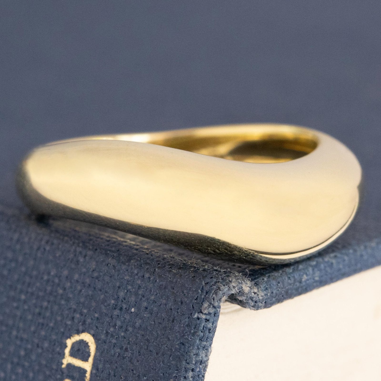 Curved "Arc" Gold Band - Image 3