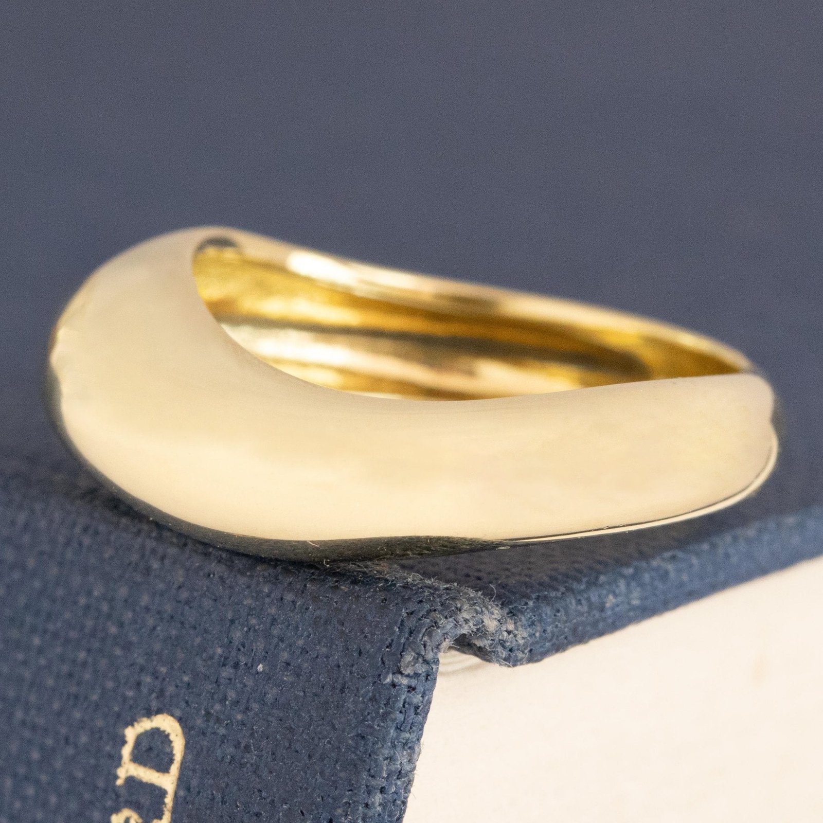 Curved "Arc" Gold Band - Image 4