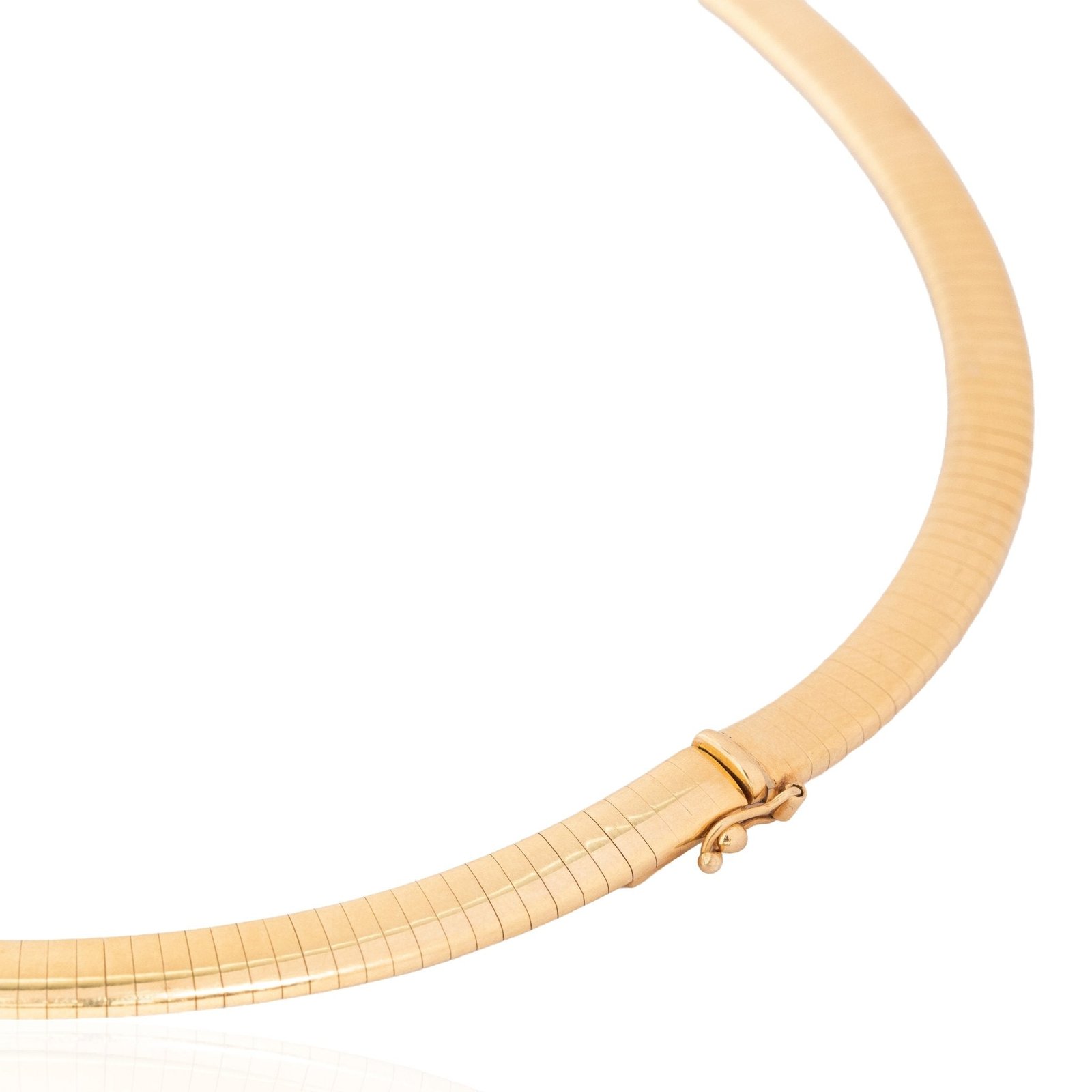 3.31ctw Emerald Cut Diamond Scatter Omega Necklace - Image 5