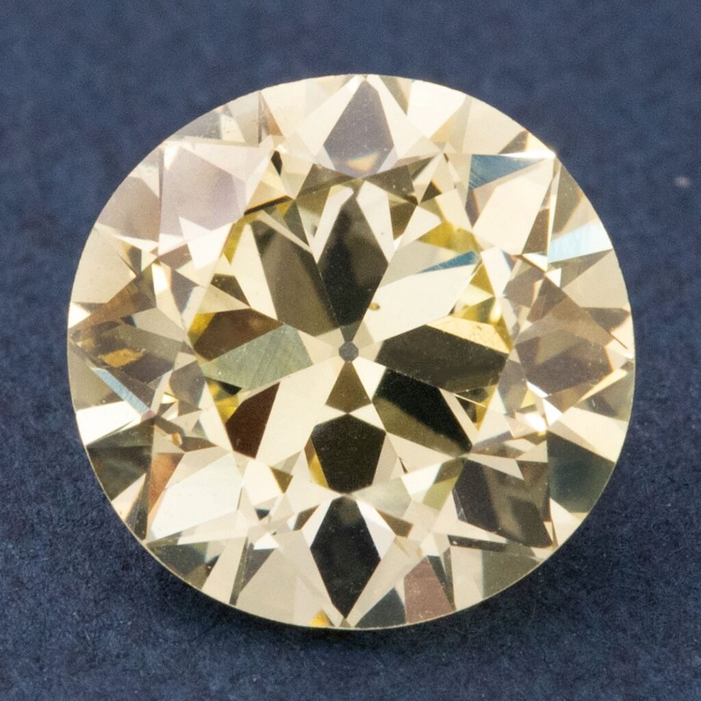 1.63ct Old European Cut Diamond, GIA Fancy Yellow
