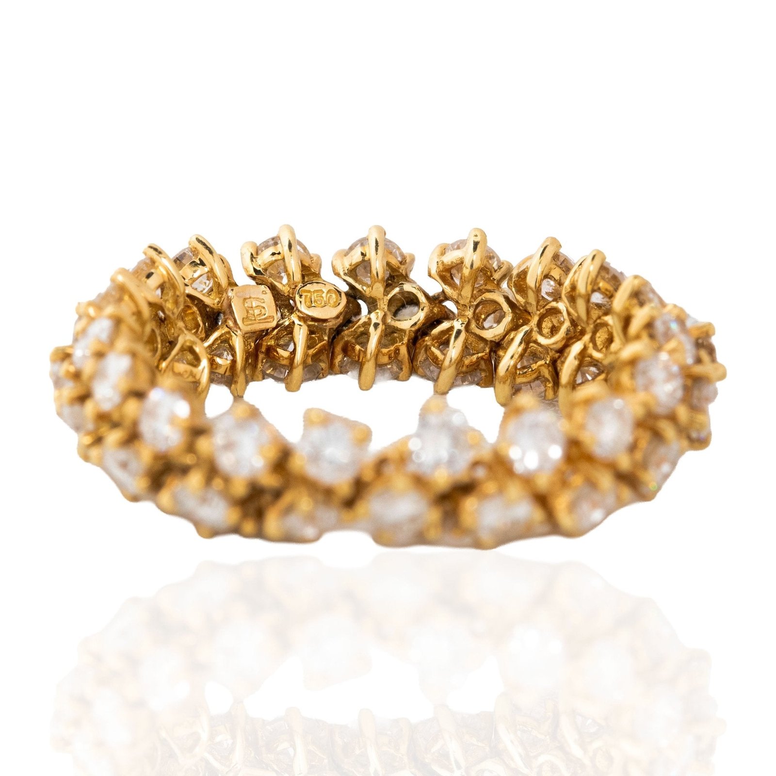 3.00ctw Round Brilliant Cut Diamond Eternity Flexible Band - Image 3