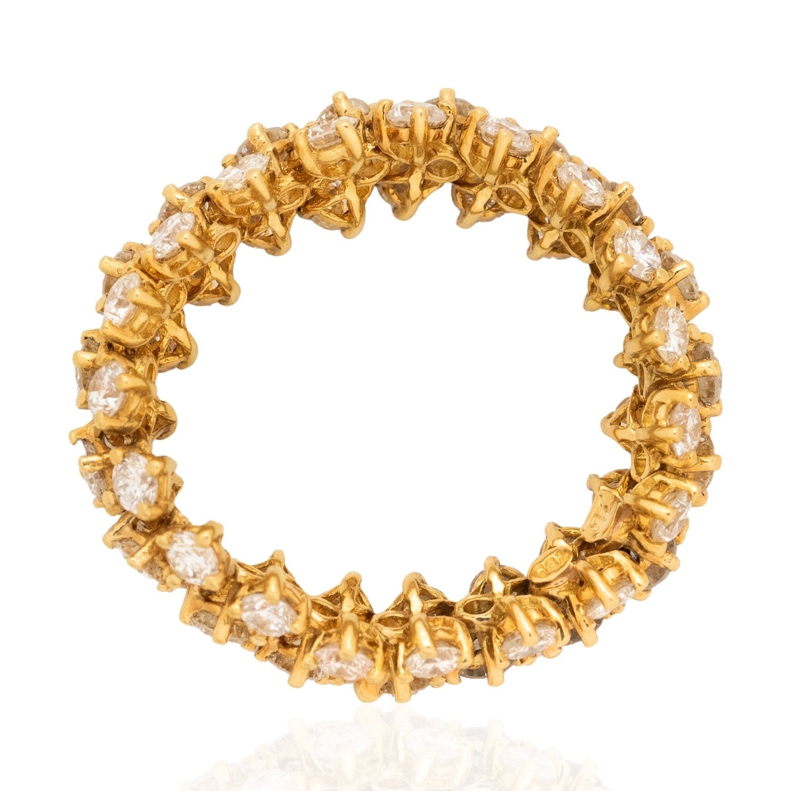3.00ctw Round Brilliant Cut Diamond Eternity Flexible Band - Image 5