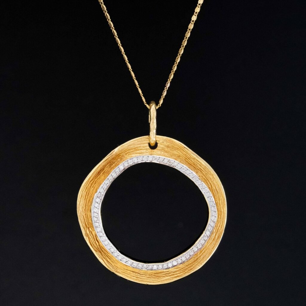 Free-form Diamond Pendant
