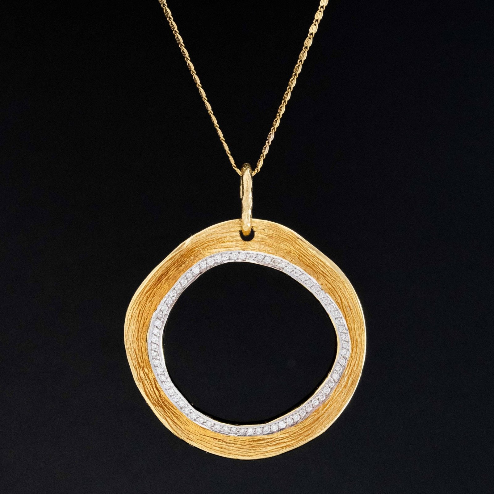Free-form Diamond Pendant