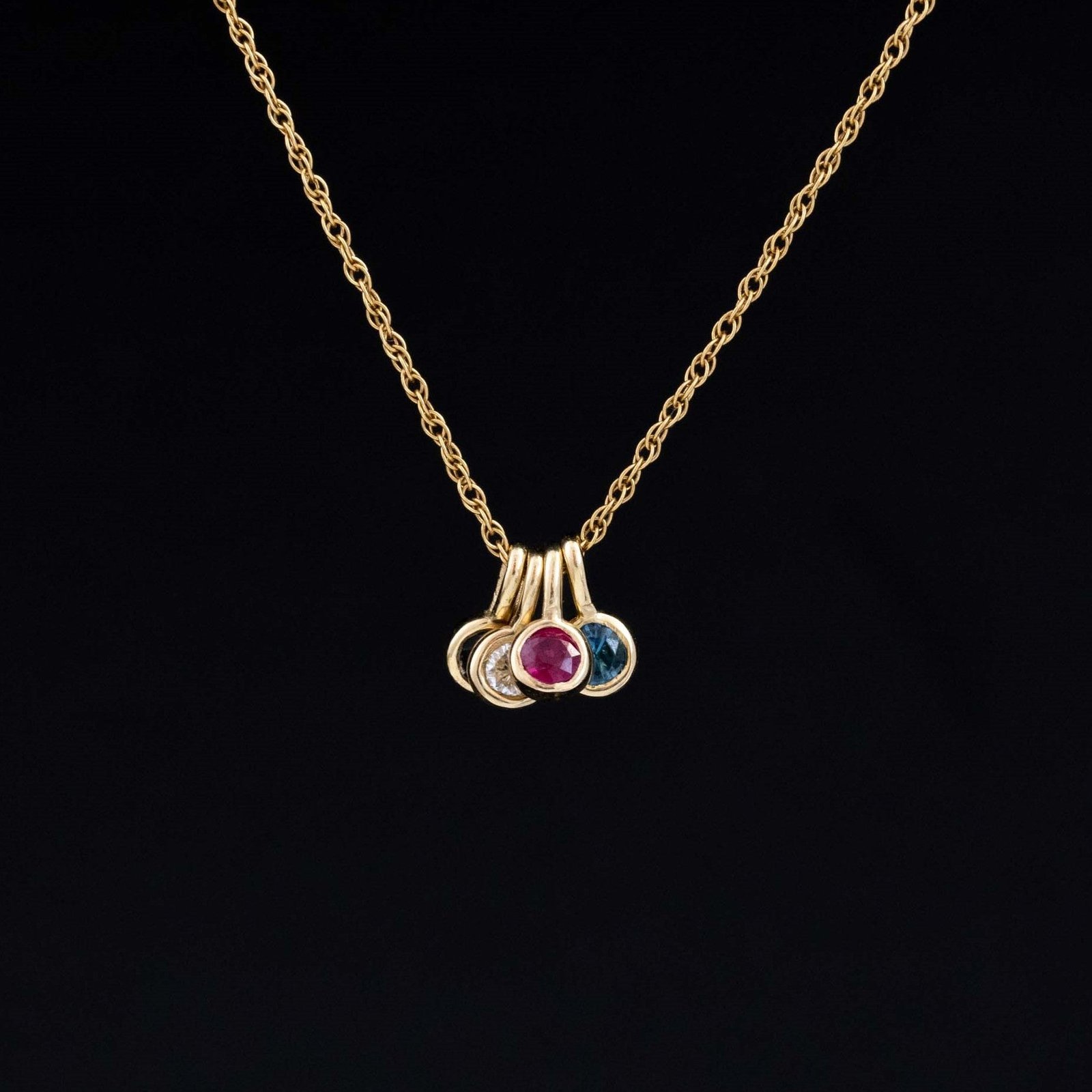 Gemstone Lollipop Bezel Pendant - Image 6
