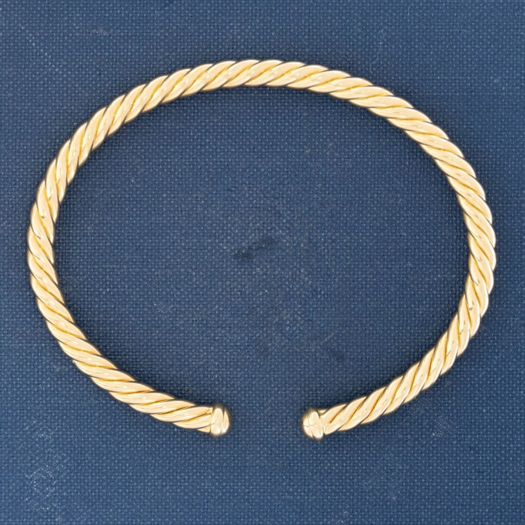Gold Cable Cuff Bracelet, by David Yurman
