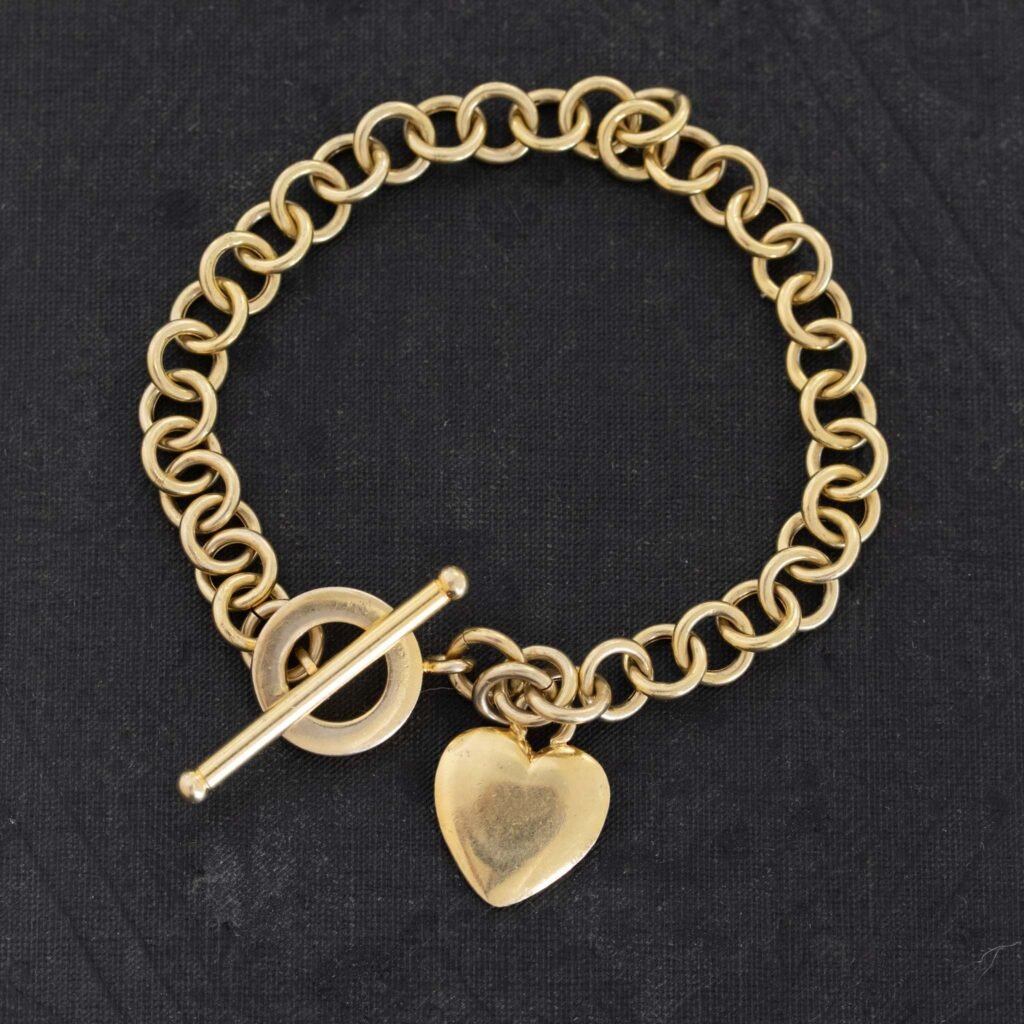 Heart & Toggle Chain Bracelet