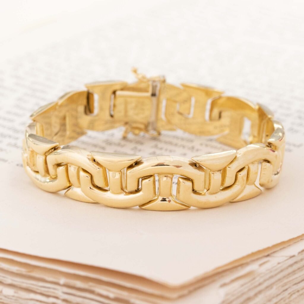 Interlocking T Link Bracelet, Italian
