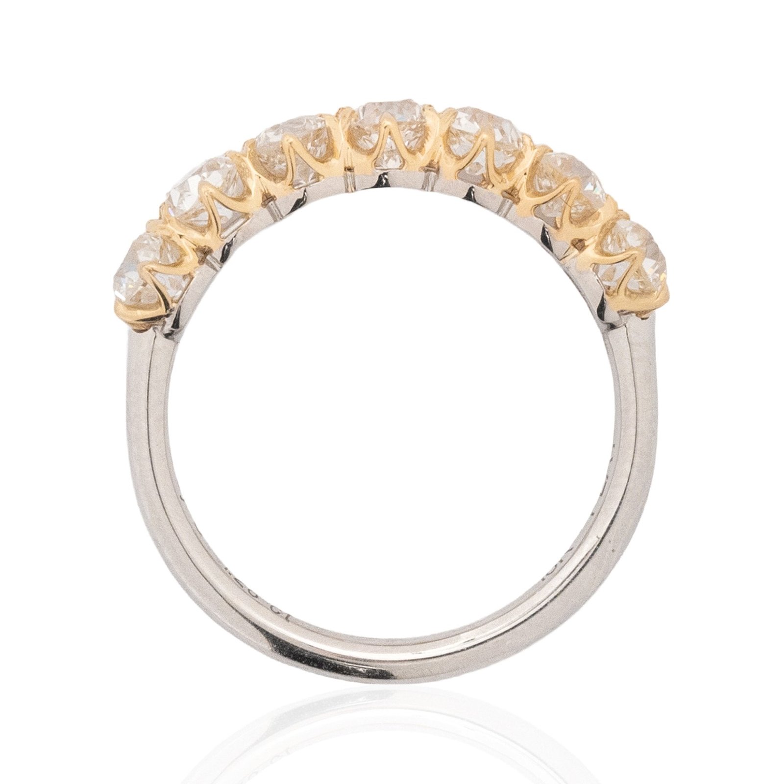 1.28ctw Old European Cut Diamond 7-Stone Band - Image 5