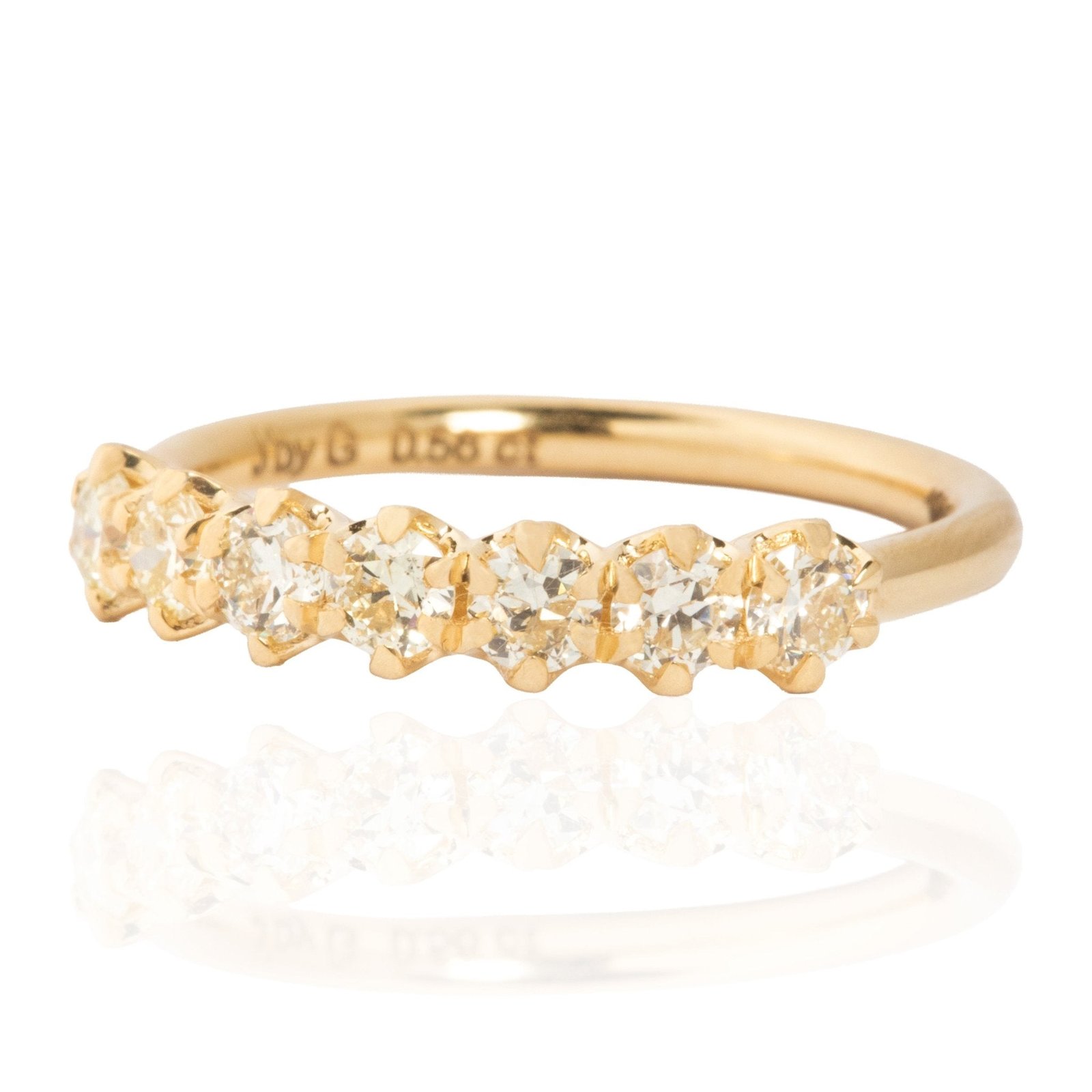.56ctw Petite Old European Cut Diamond 7-Stone Band - Image 4