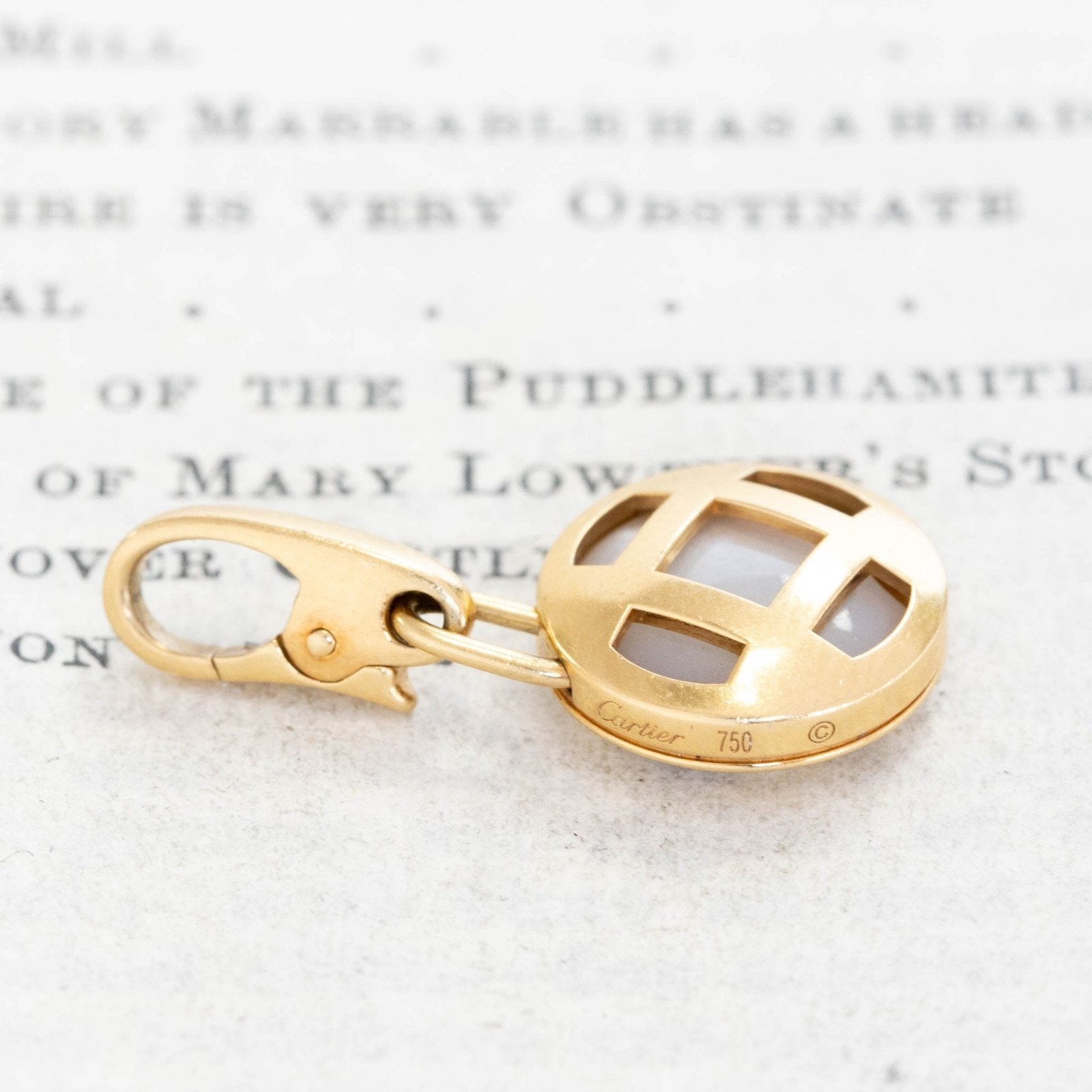 RARE Vintage Mother of Pearl Charm, by Cartier - Image 2