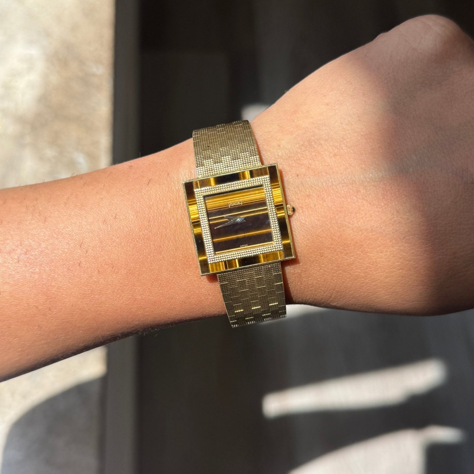 RARE Vintage "Protocole" Tigers Eye Watch, by Piaget - Image 2