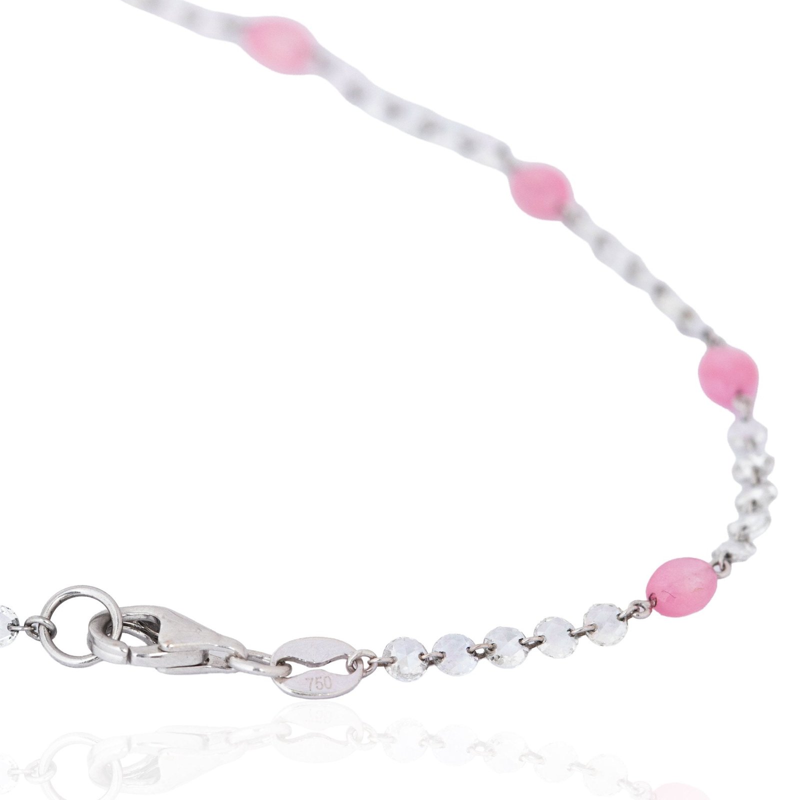 11.78ctw Rose Cut Diamond & Tourmaline Necklace - Image 3