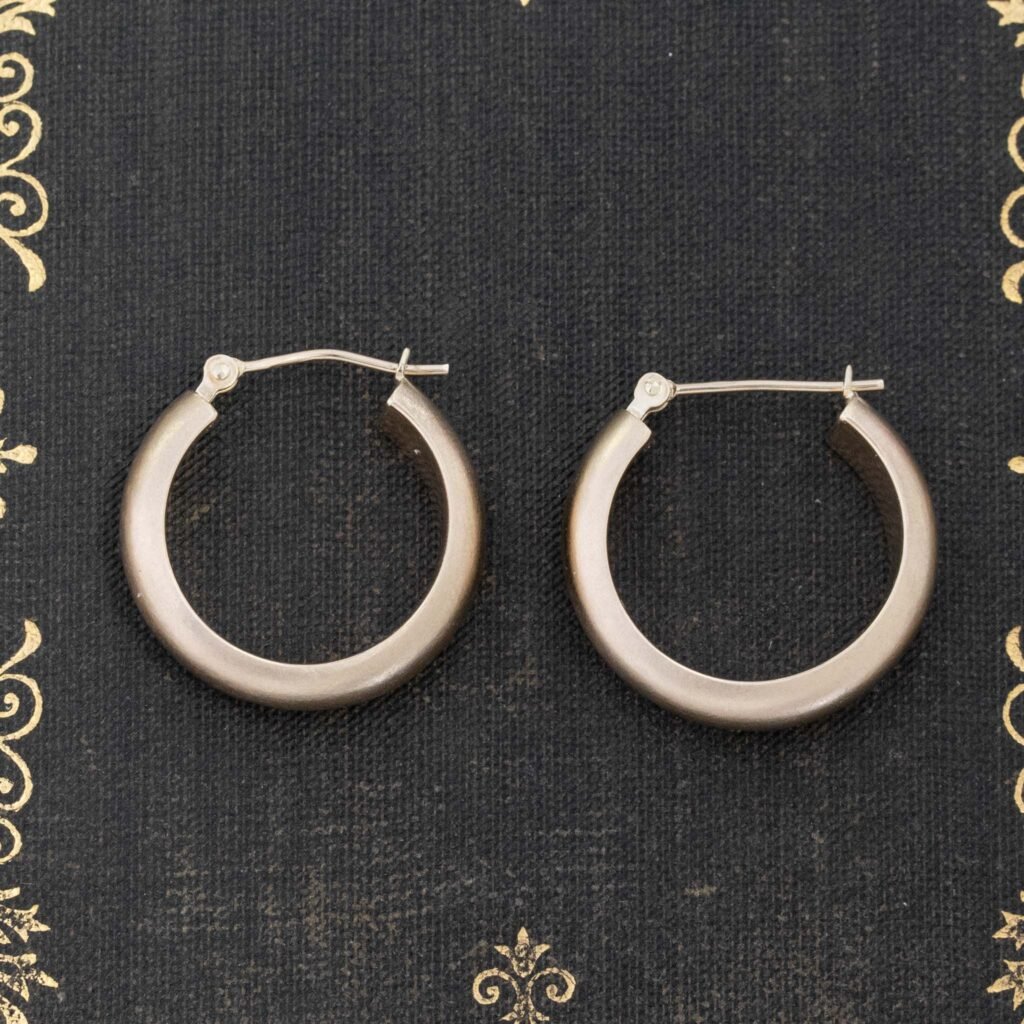 Satin Hoop Earrings