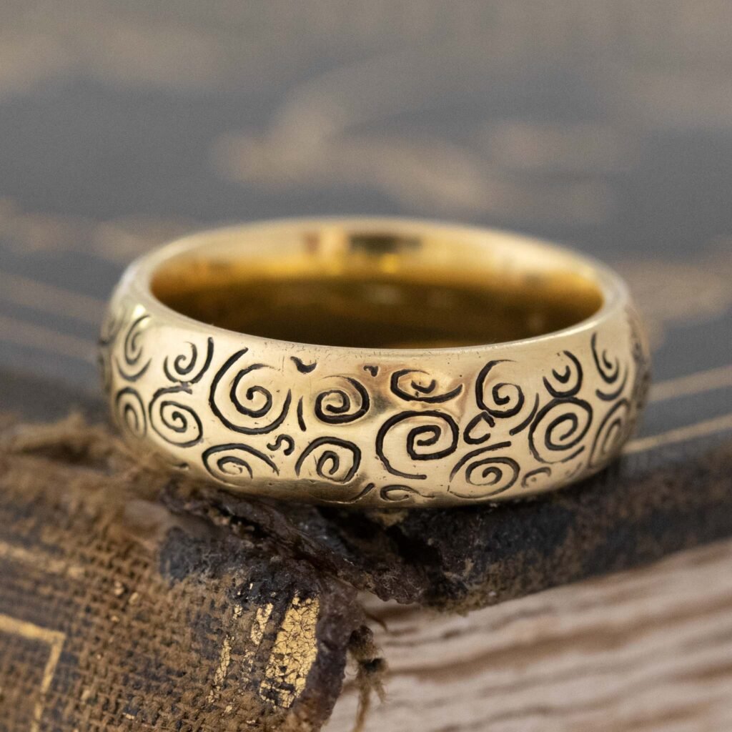Vintage Swirl Band, 5.9mm, by MC Paris