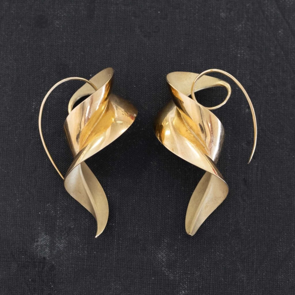 Torque Hoop Earrings, by Michael Good