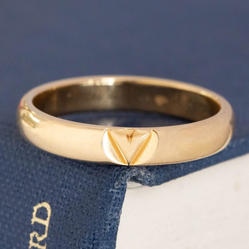 V Gold Wedding Band, by Louis Vuitton