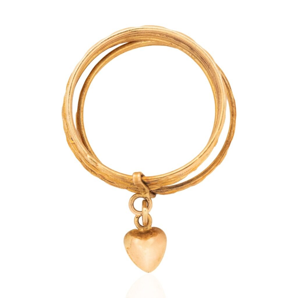 Vintage 7-Row Heart Ring