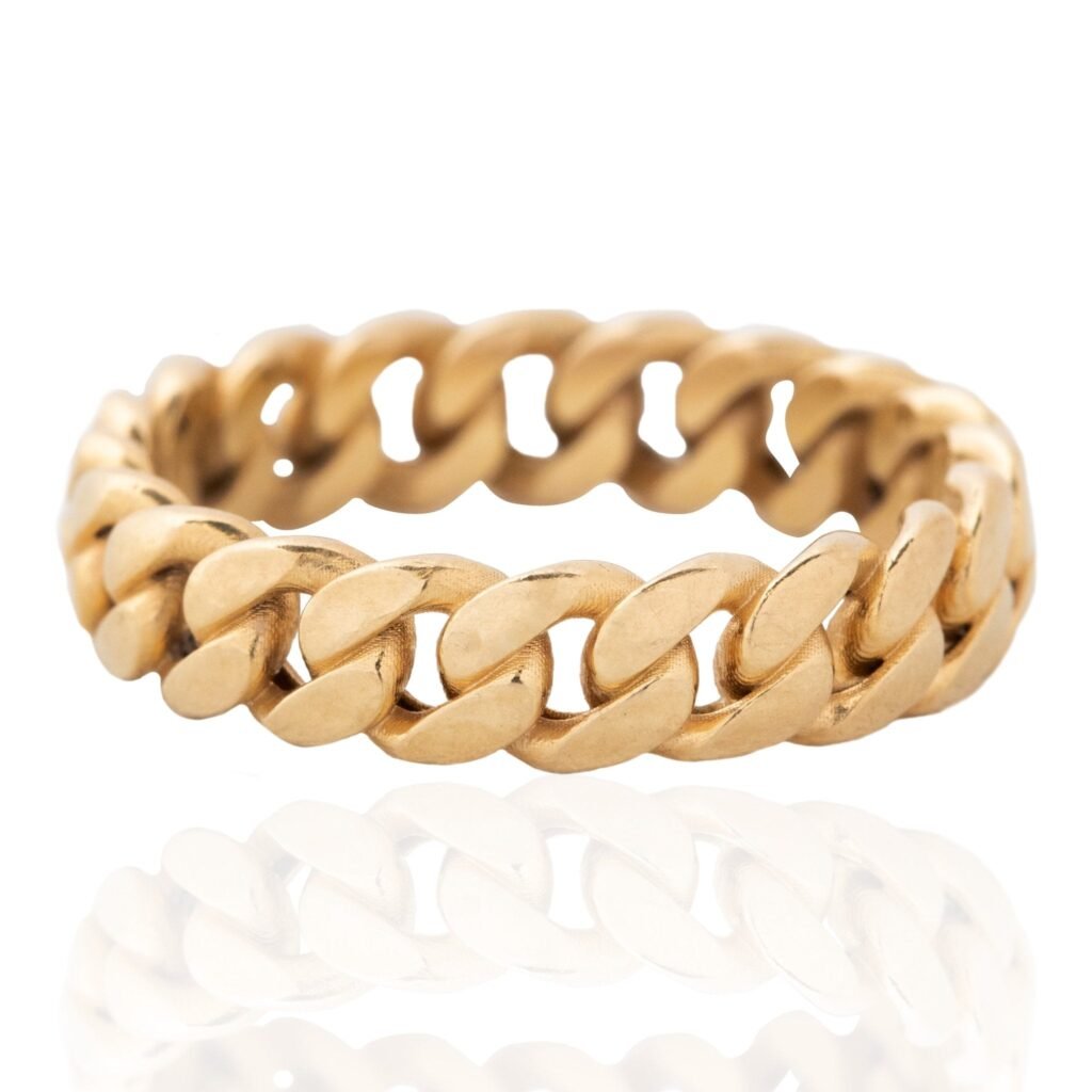 Vintage Curb Link Style Band, 4.75mm