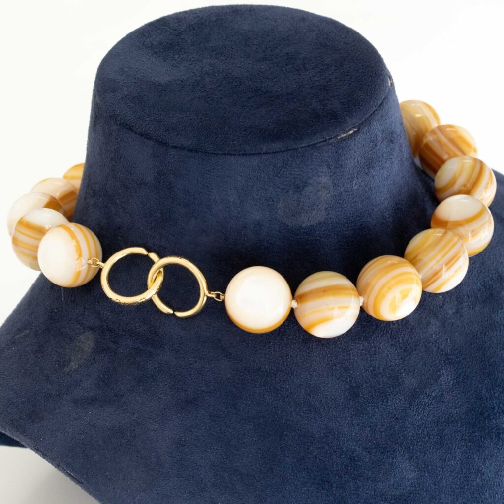 Vintage Agate Bead Necklace, by Paloma Picasso for Tiffany & Co.
