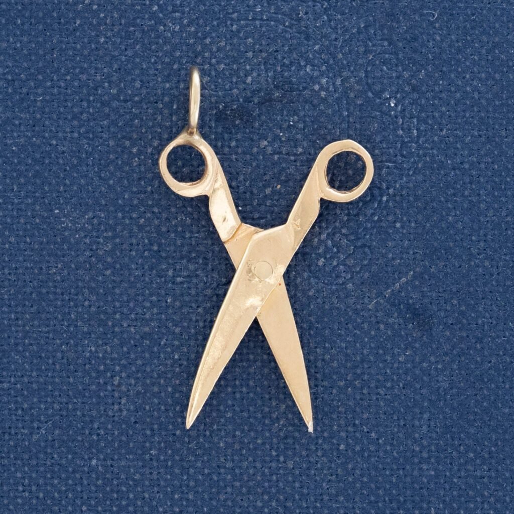 Vintage Articulating Scissors Charm