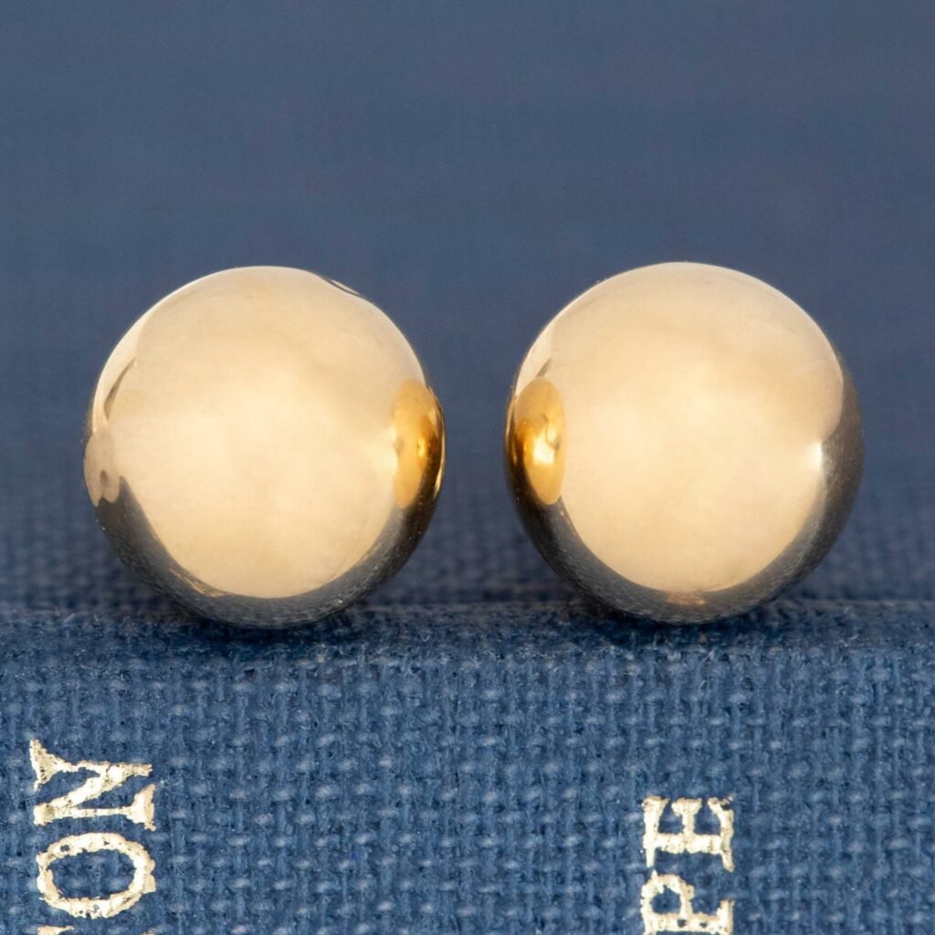 Vintage Ball Stud Earrings