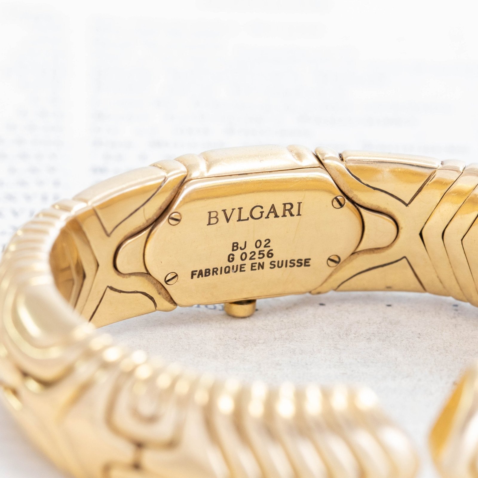 Vintage Bvlgari "Alveare" Yellow Gold Watch - Image 6