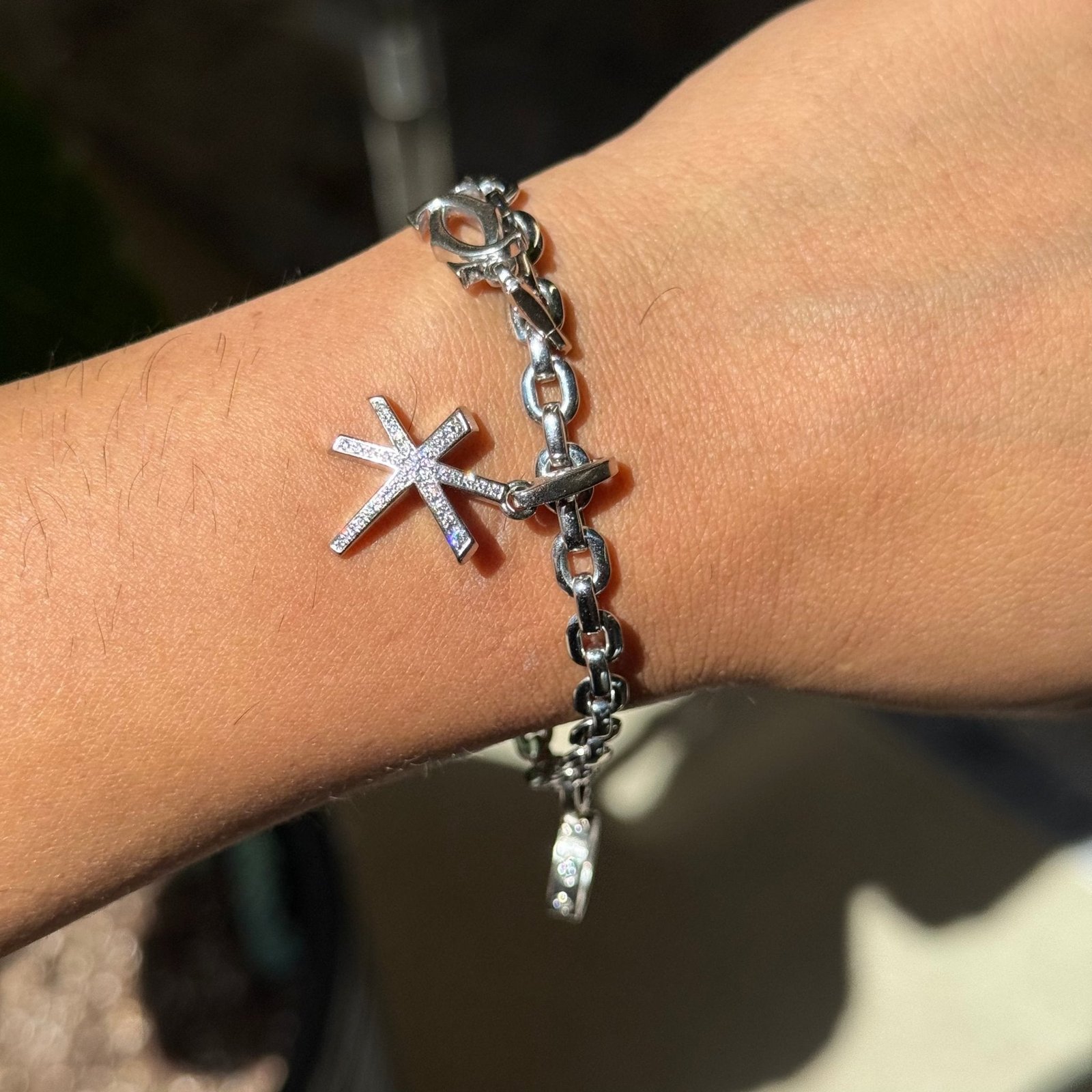 Vintage Diamond Charm Bracelet, by Cartier - Image 2
