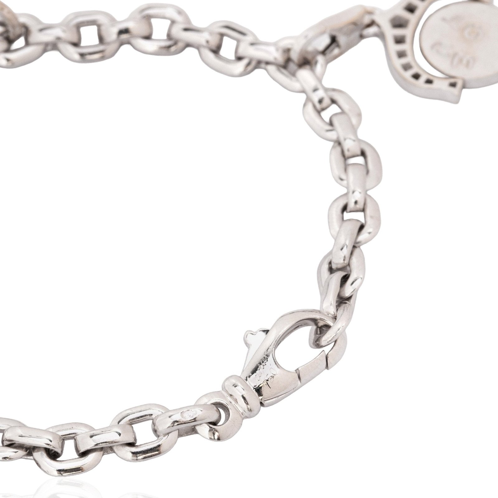 Vintage Diamond Charm Bracelet, by Cartier - Image 3