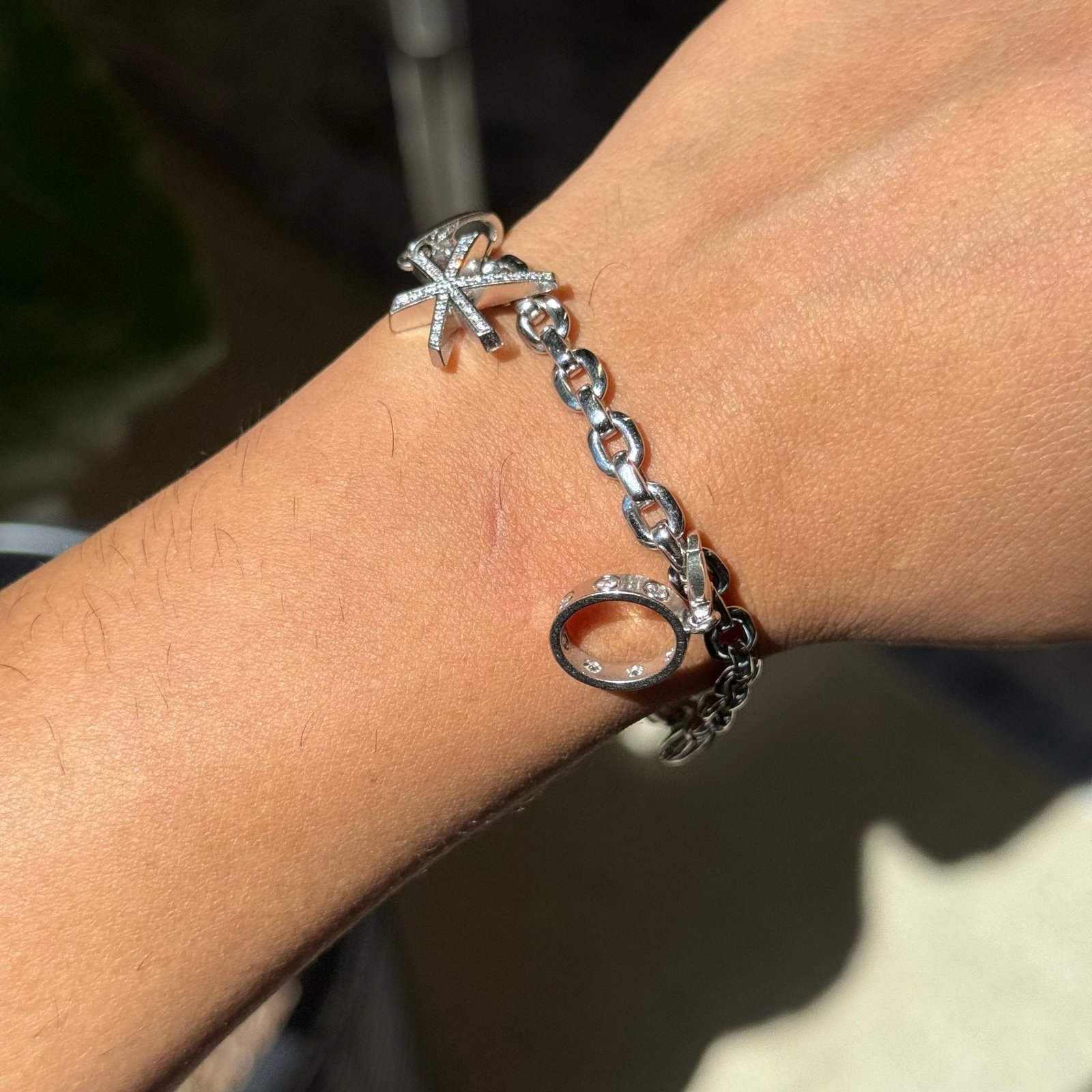 Vintage Diamond Charm Bracelet, by Cartier - Image 6