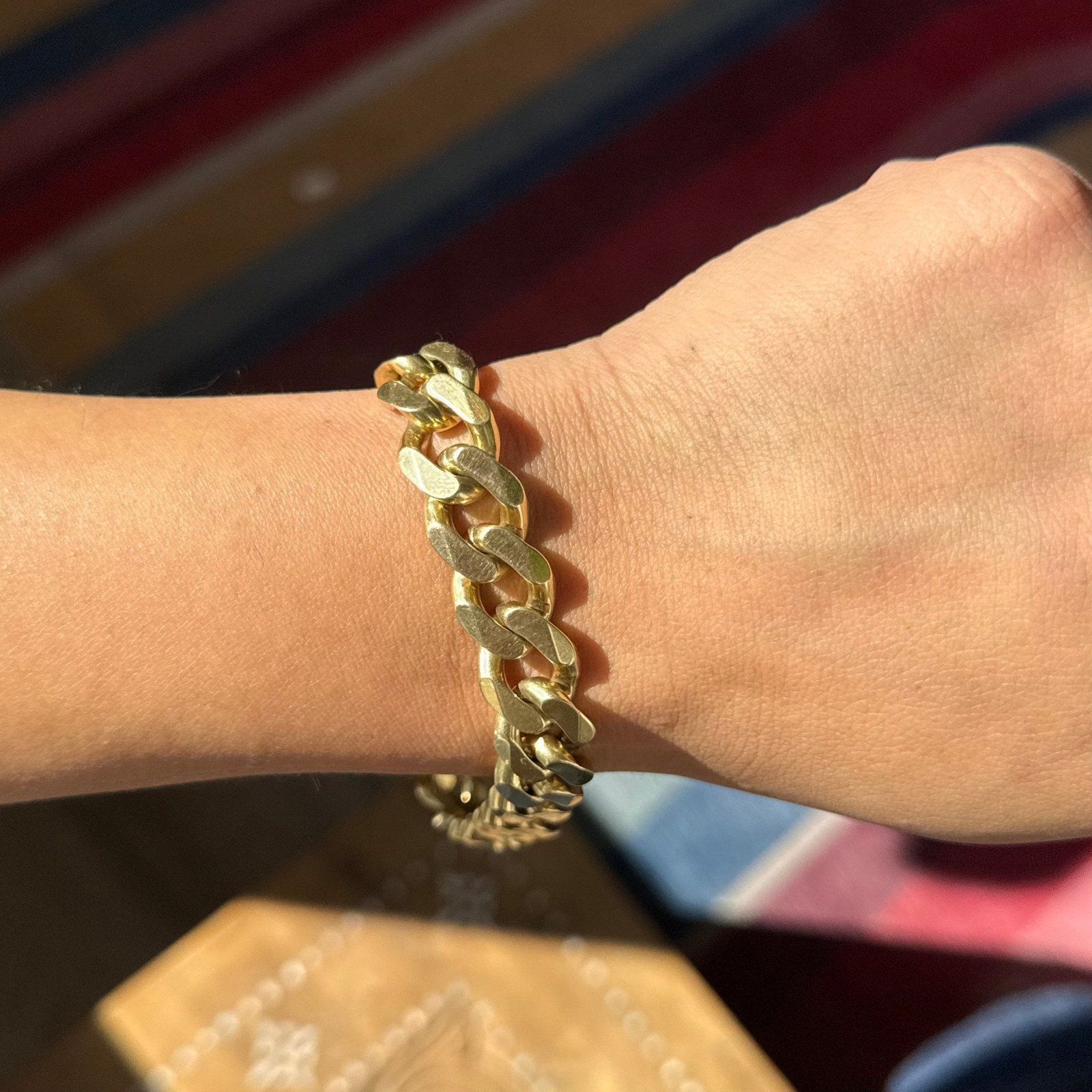 Vintage Curb Link Chain Bracelet - Image 2