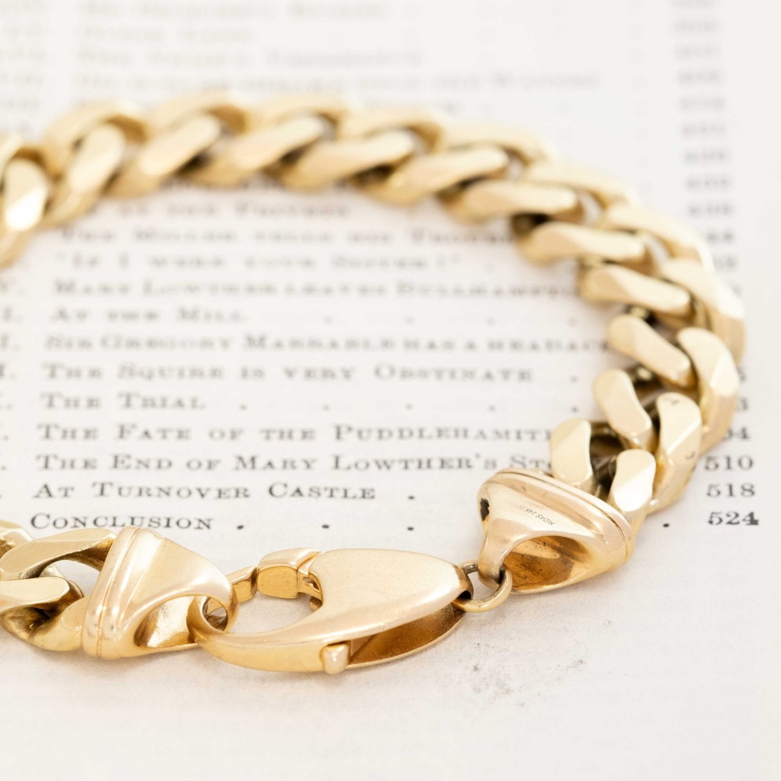 Vintage Curb Link Chain Bracelet - Image 3