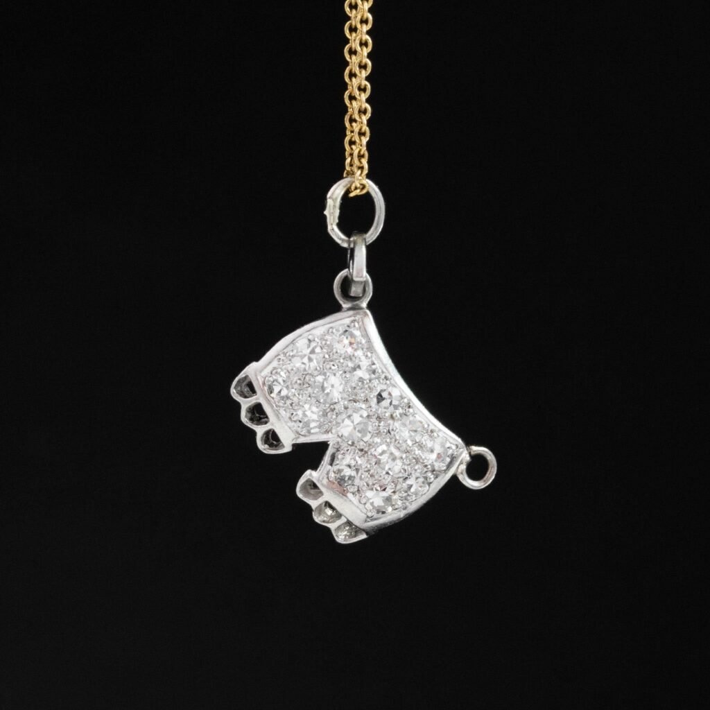 Vintage Diamond Bloomers Pendant/Charm