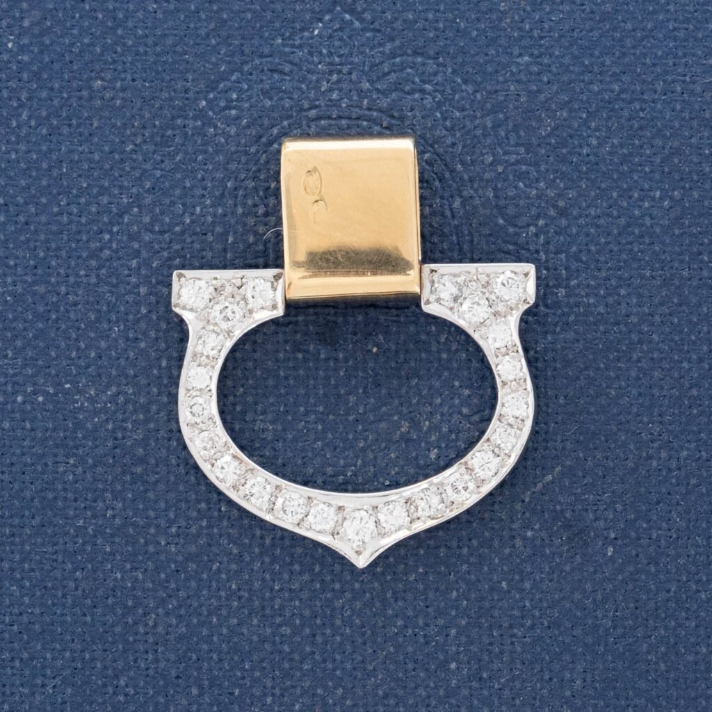 Vintage Diamond "C" Charm, by Cartier