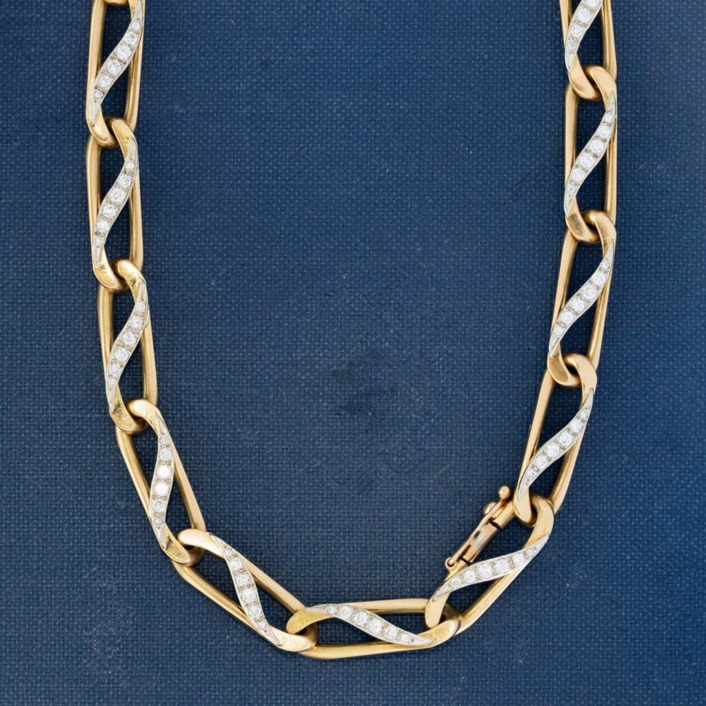 Vintage Diamond Convertible Bracelet/Necklace, by Bvlgari