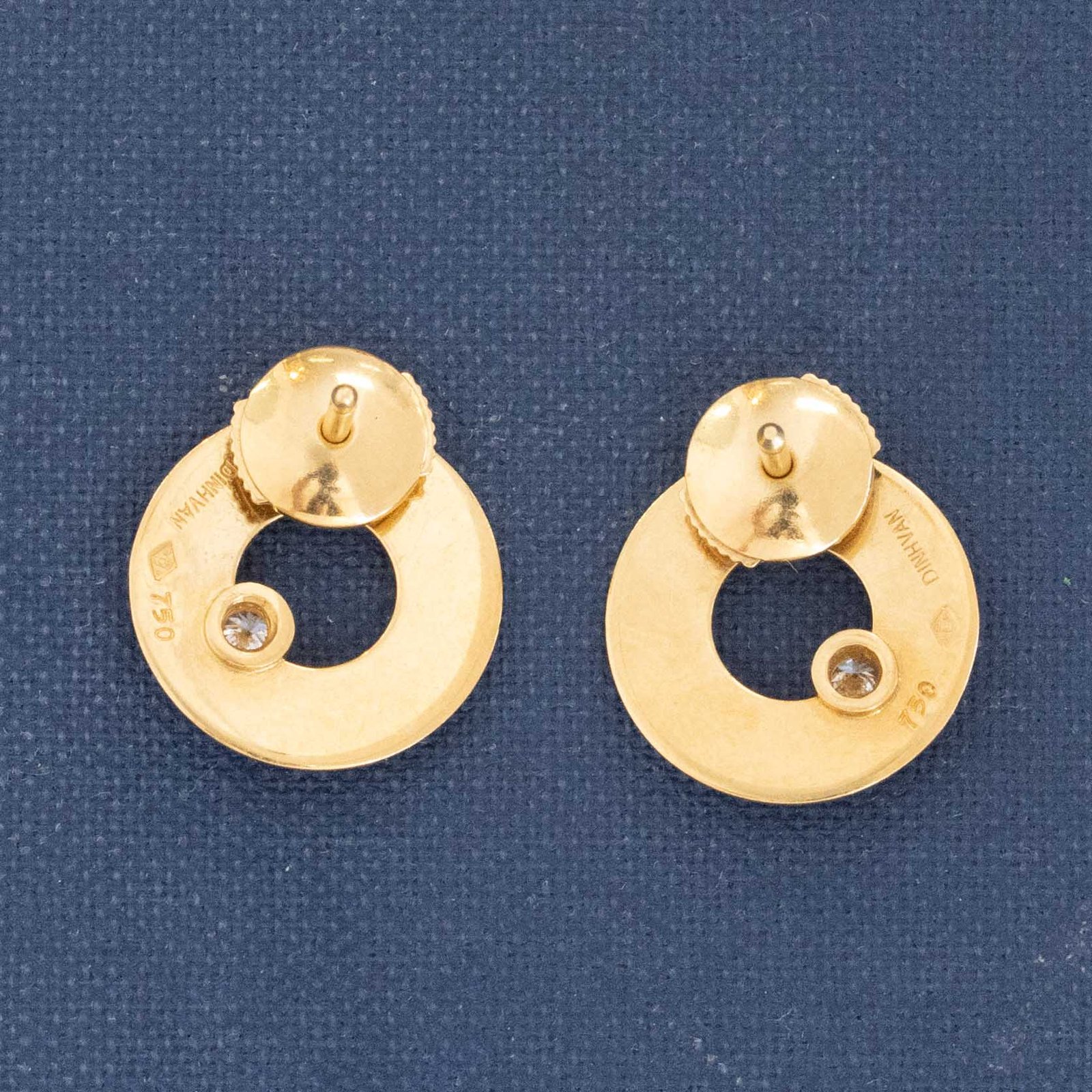 Vintage Diamond Disc Earrings, by Dinh Van - Image 5