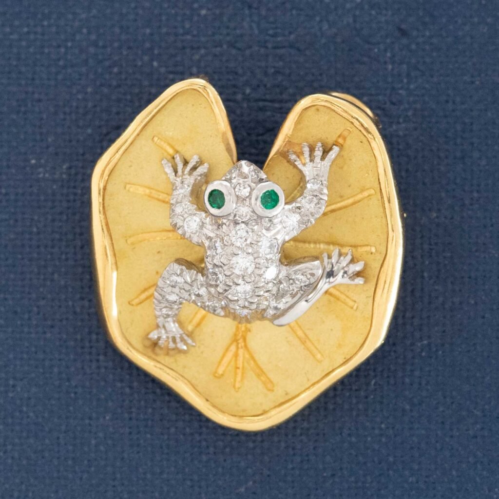 Vintage Diamond Frog Brooch/Pendant, by Tiffany & Co.