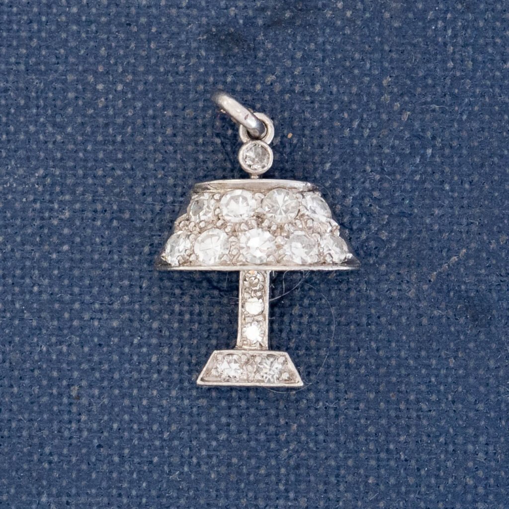 Vintage Diamond Lamp Charm