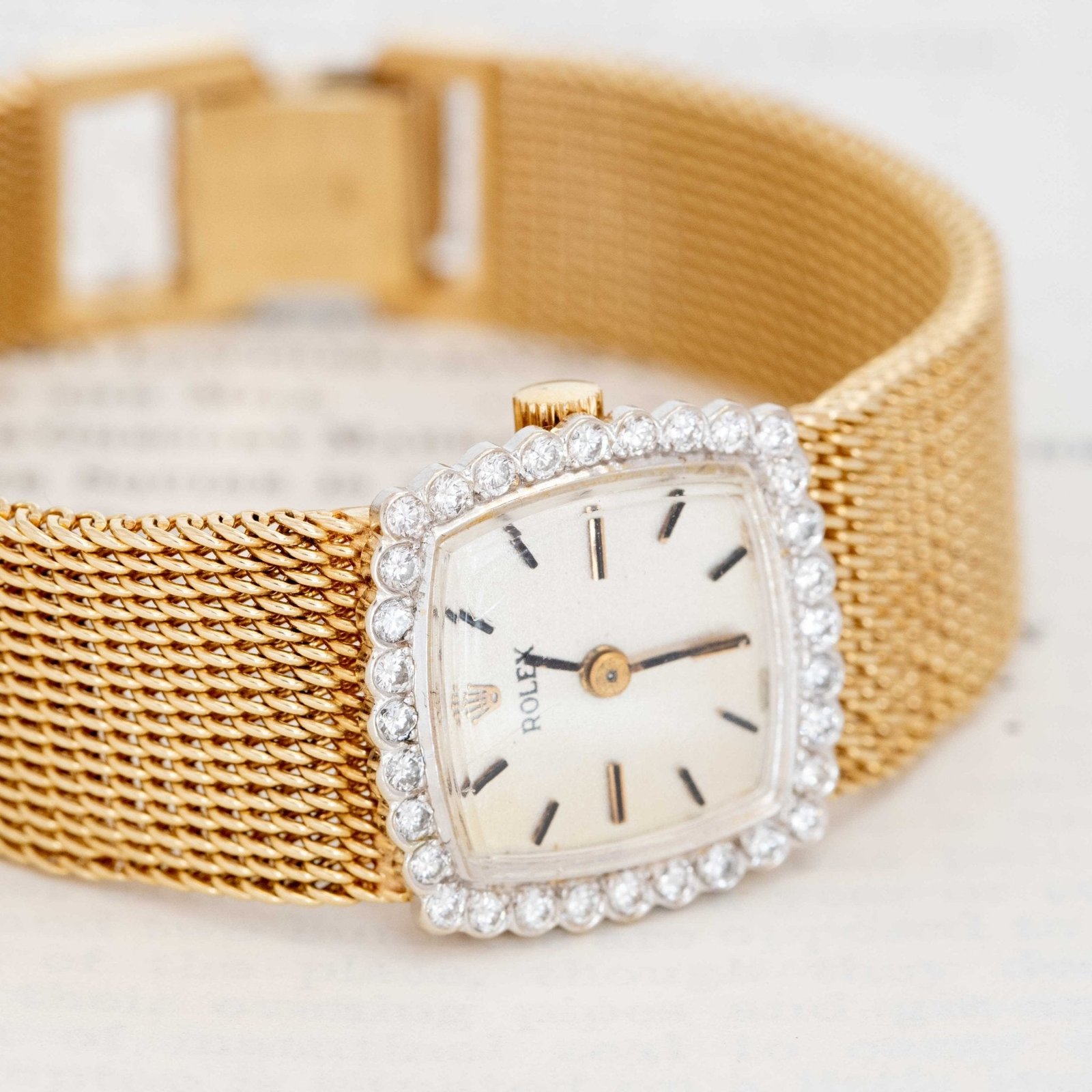 Vintage Diamond Watch, by Rolex - Image 3