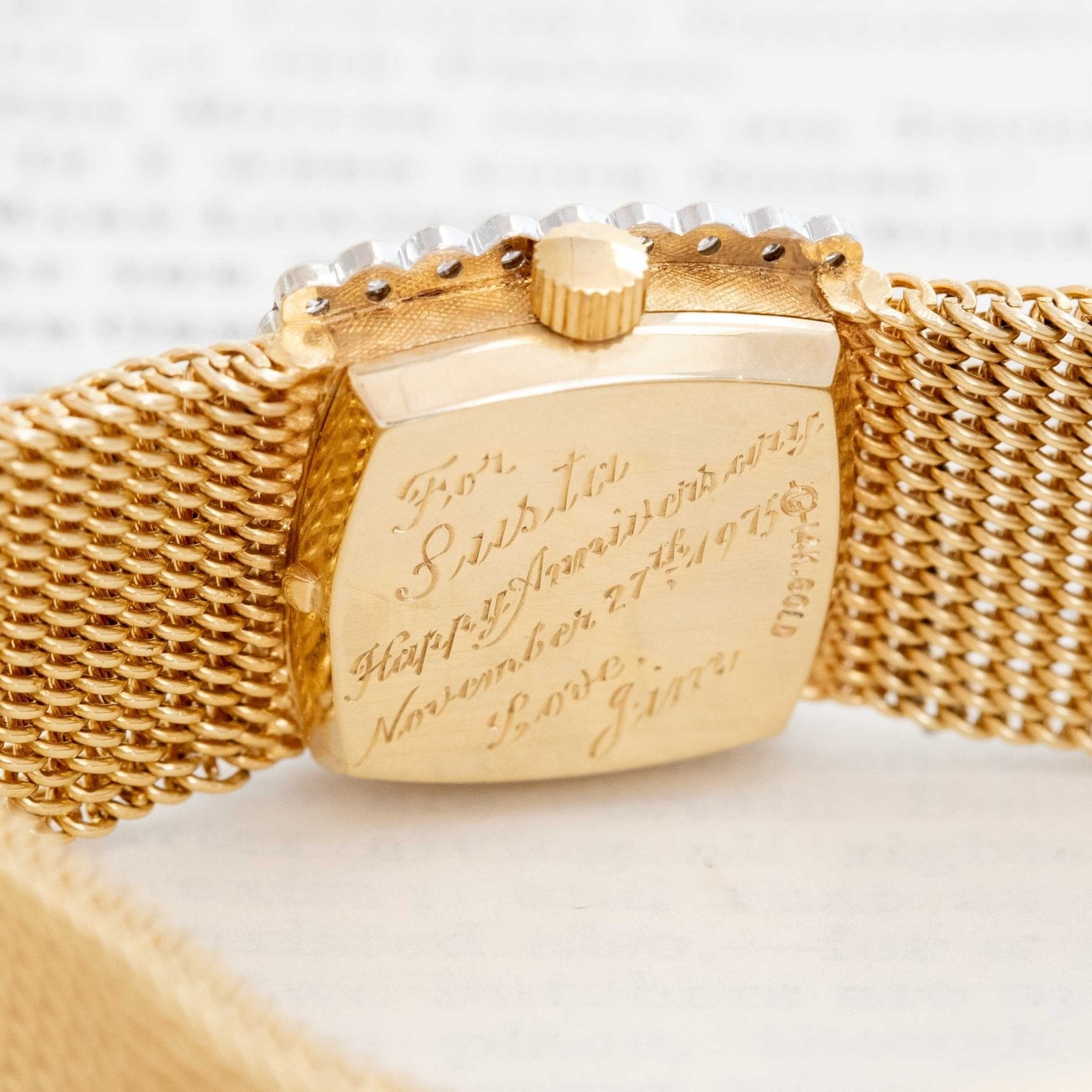 Vintage Diamond Watch, by Rolex - Image 4