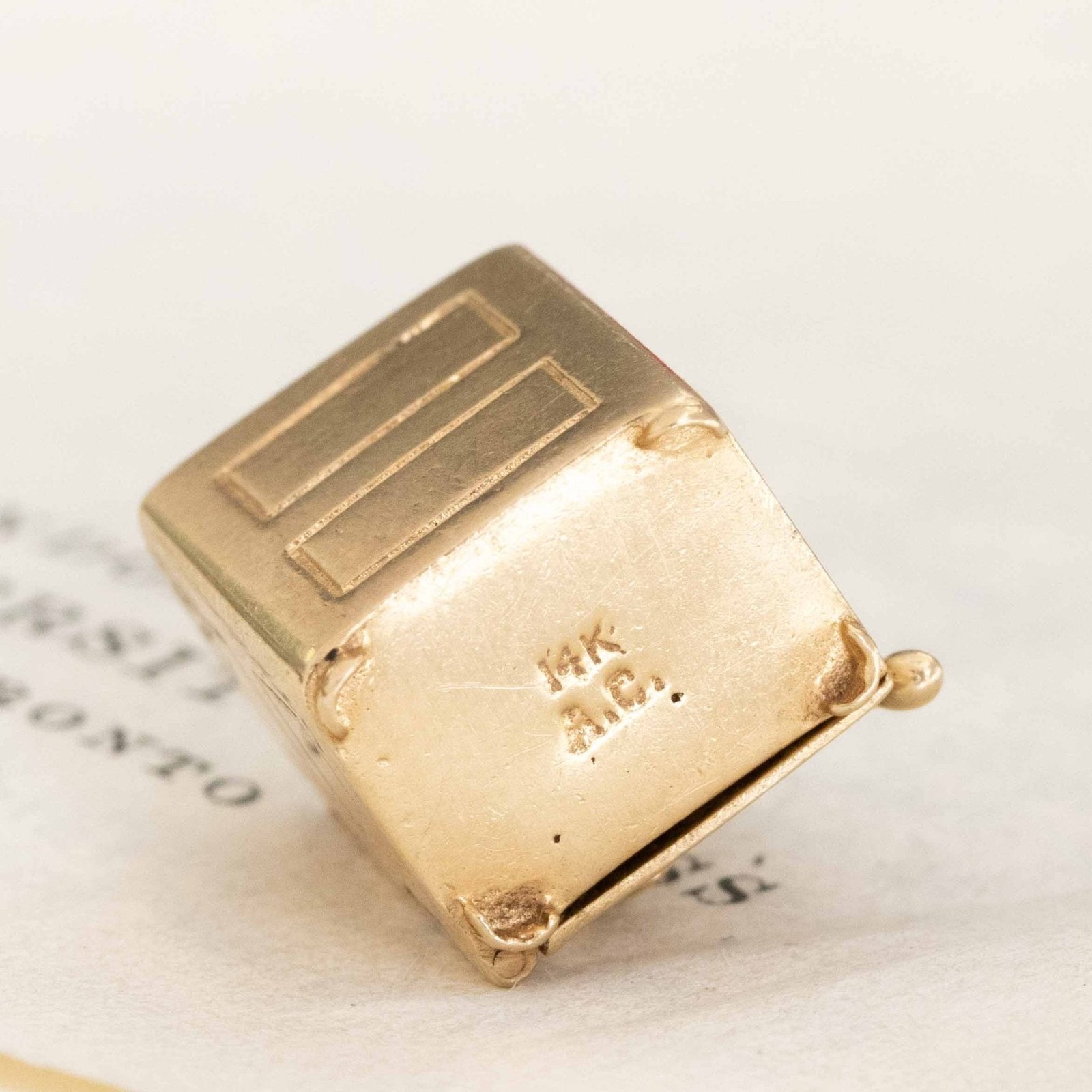 Vintage Dollar Safe Charm - Image 3