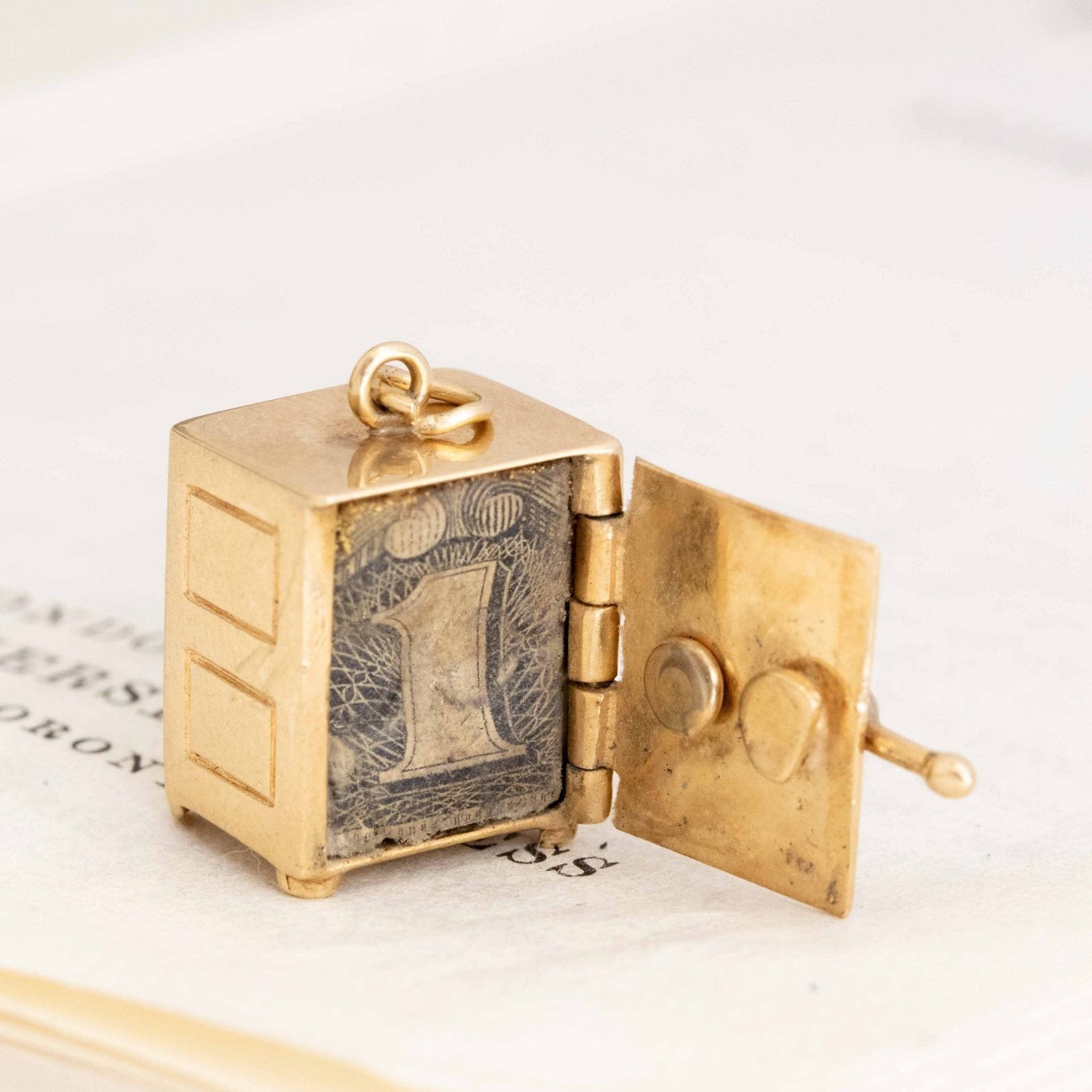 Vintage Dollar Safe Charm - Image 2