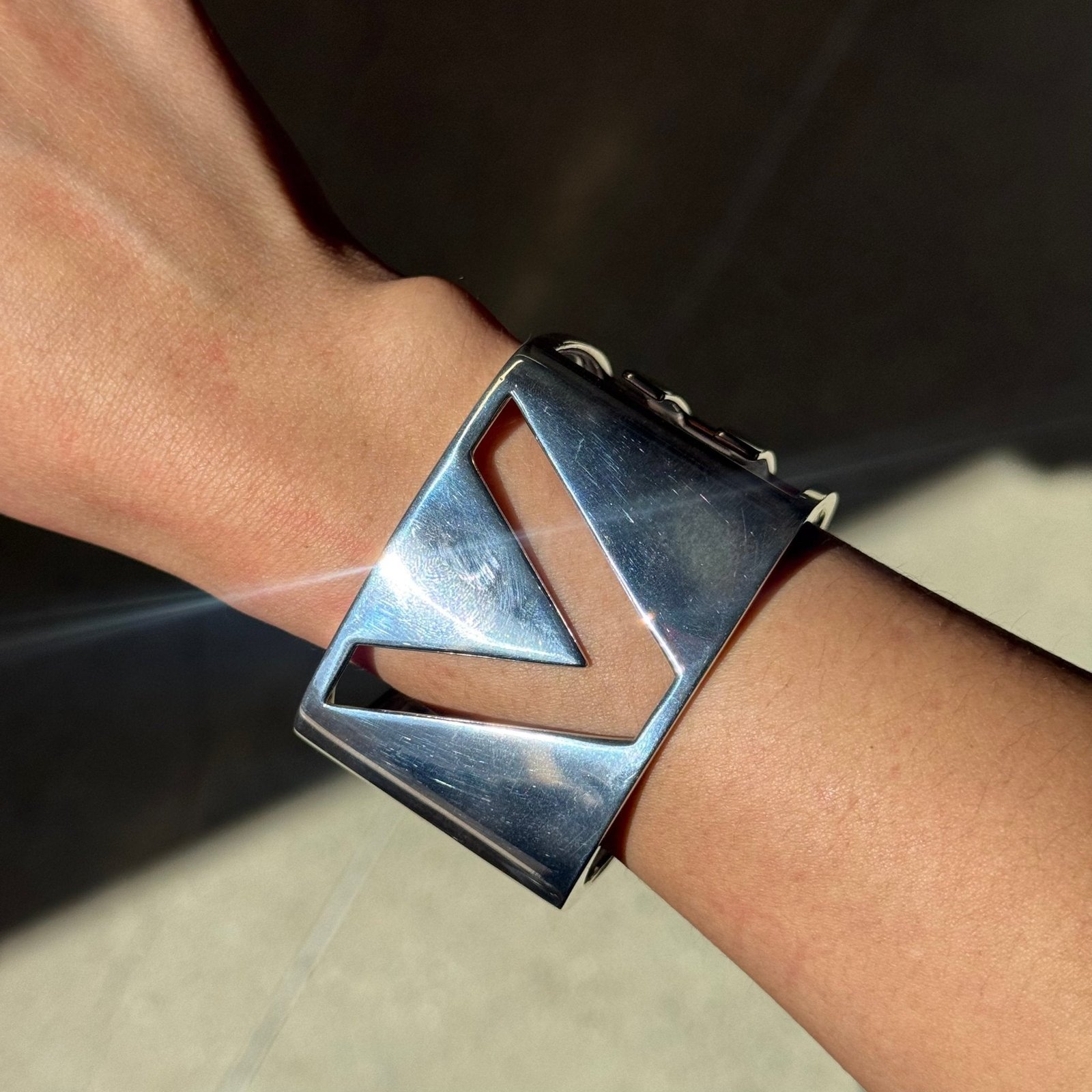 Vintage LOVE Wide Bangle, by Donald Claflin for Tiffany & Co. - Image 5