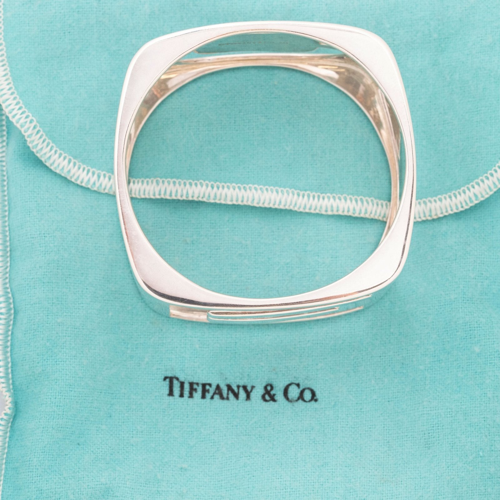 Vintage LOVE Wide Bangle, by Donald Claflin for Tiffany & Co. - Image 8
